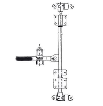 [80366110/L] Inchidere usa aplicata, zincat, Fi 27 mm, Kit (Left)