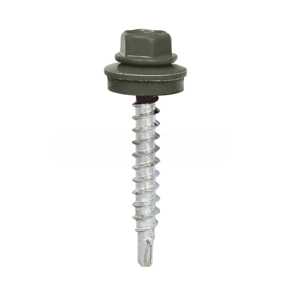 [199.41.6020 5184] Painted self-drilling hex head screw, 4.8x19 mm, Chrome green, RAL 6020 (100 pcs)