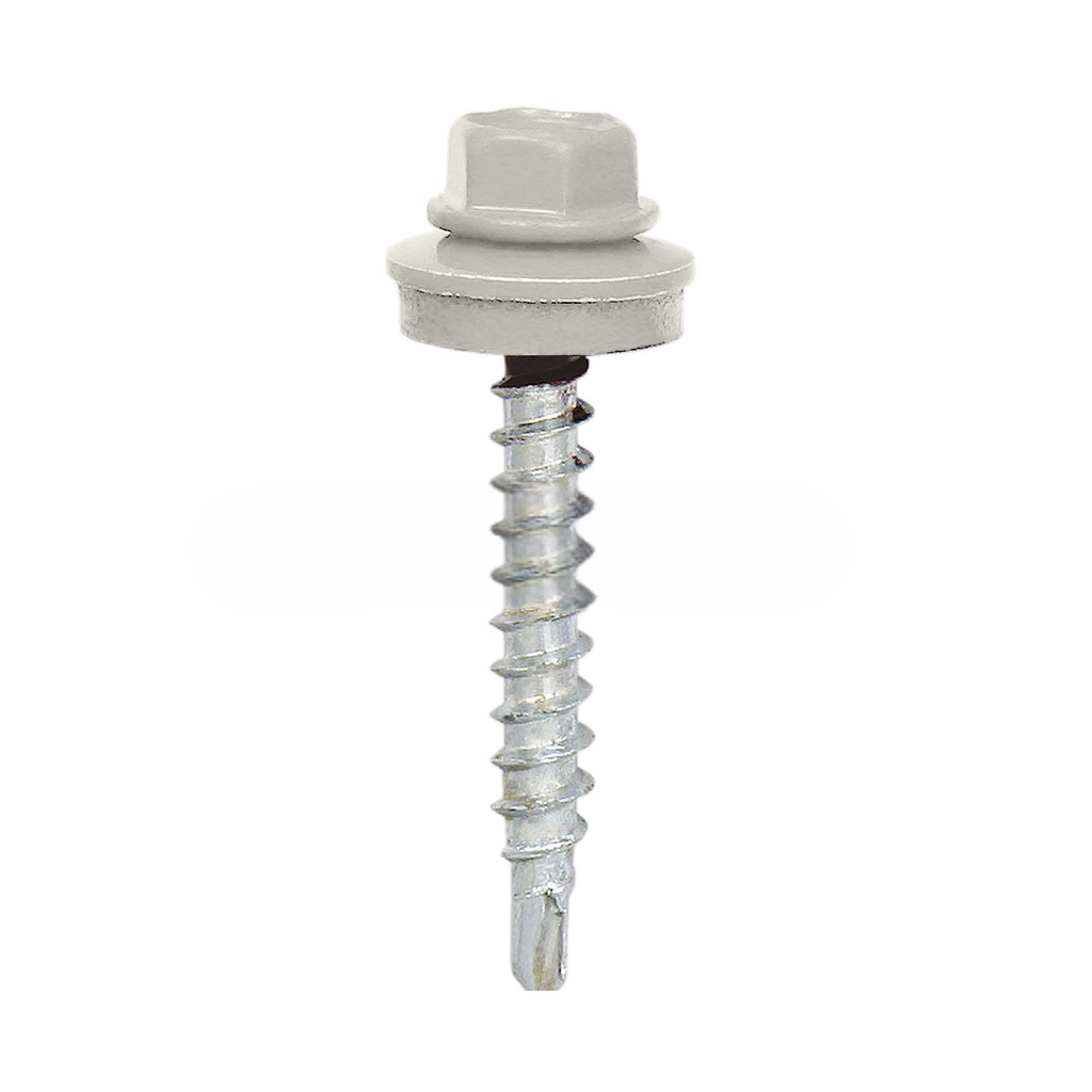 [199.48.7044 5297] Painted self-drilling hex head screw, 4.8x70 mm, Silk grey, RAL 7044 (100 pcs)