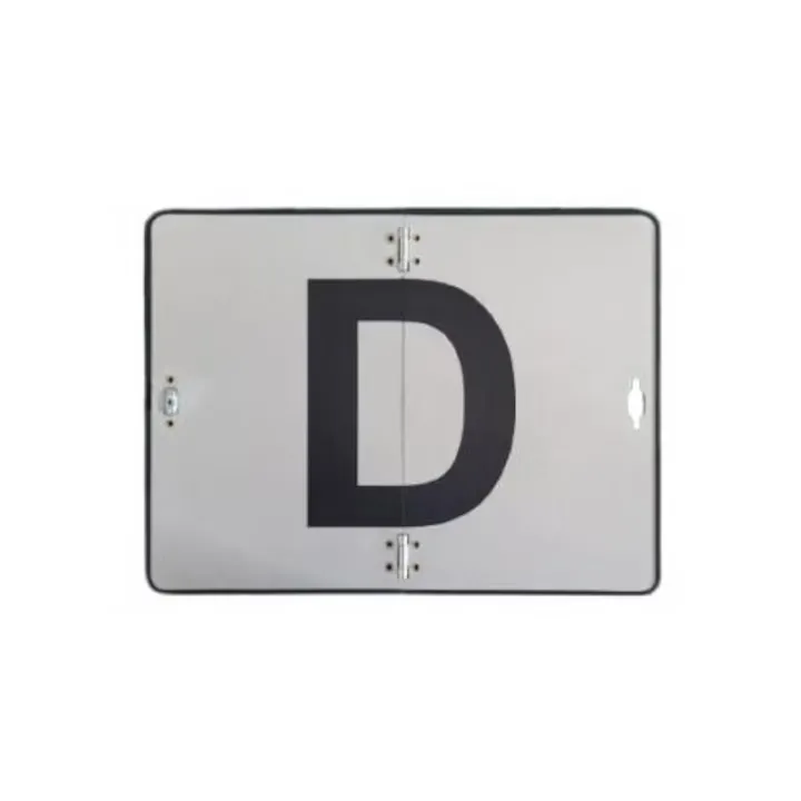 Placa transport deseuri, pliabila, litera D, 400x300mm