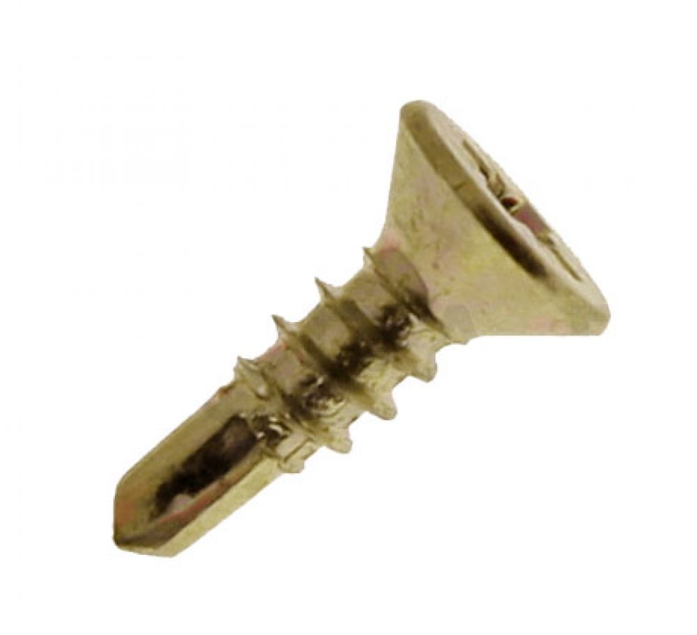 [195.23.02 92932] Countersunk Self-Drilling Screw Yellow Zinc-Plated 3.9x13mm PH2 (100)