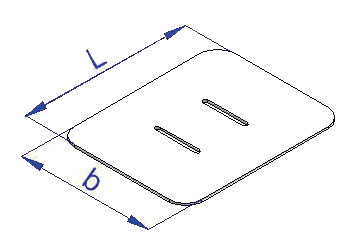 Suport curea, 100x100 mm