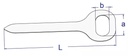 Fixator T, capsa ovala, 42x22mm