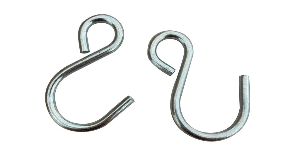 Carlig S inchis, metalic, L 47mm