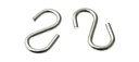 Carlig S, simetric, metalic, L 40mm