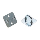 Brida, ureche oblon, baza patrata, H 21mm