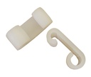 Carlig plastic, extensor, latime 20mm