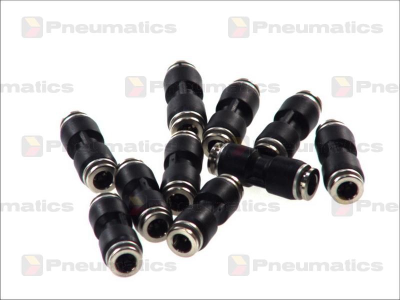Conectori Furtun Aer, Cupla Rapida, Profil Drept 6mm, Metal-Plastic, Set 10 Bucati