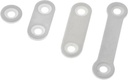 Suport din plastic, placuta pentru prindere ureche prelata, 20 mm