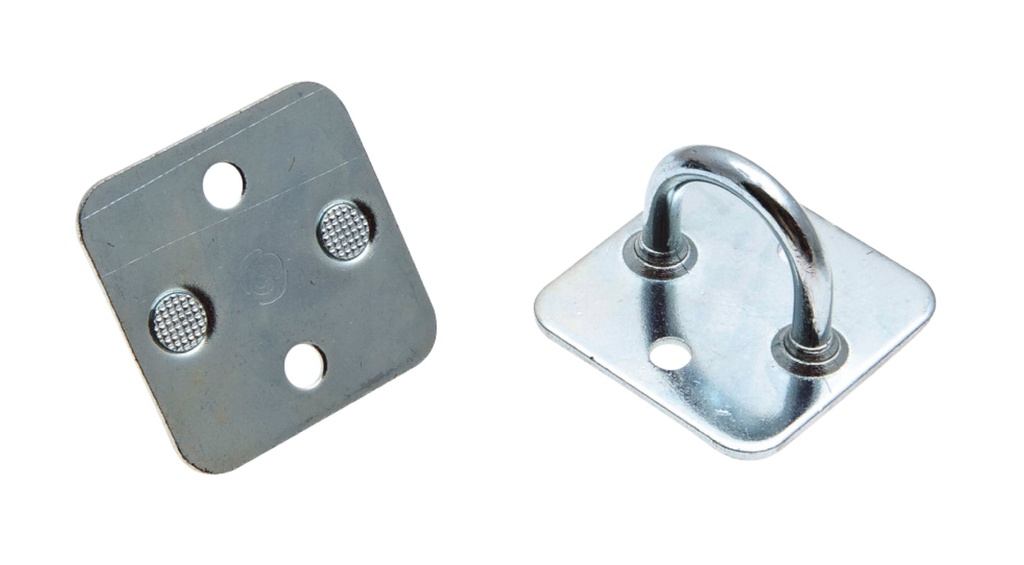 Brida, ureche oblon, baza patrata, H 38mm