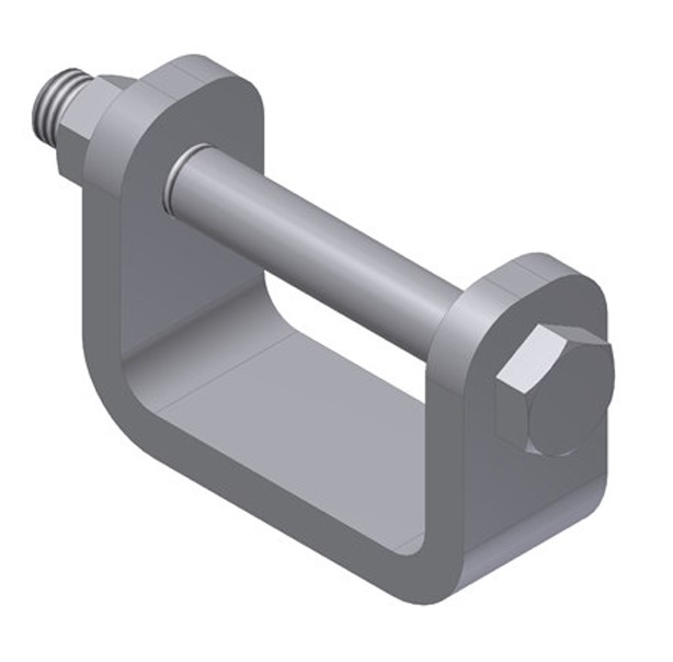 Suport sudabil tip U, balama usa spate 345 mm