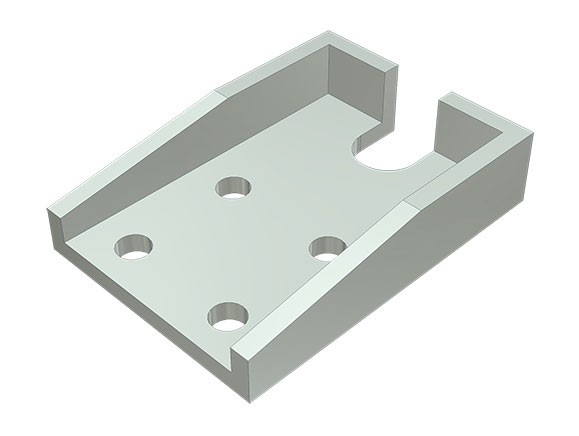 Contrapiesa inchizator oblon T, incastrat