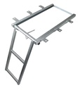 Scara retractabila, zincata, 2 trepte