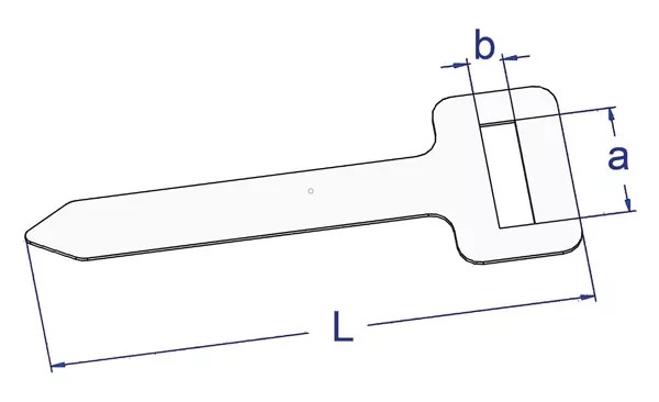 [58.10] Fixator T, 27x8mm (Grey)