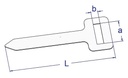 Fixator T, 27x8mm