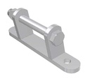 Suport balama usa, prindere cu surub, inox