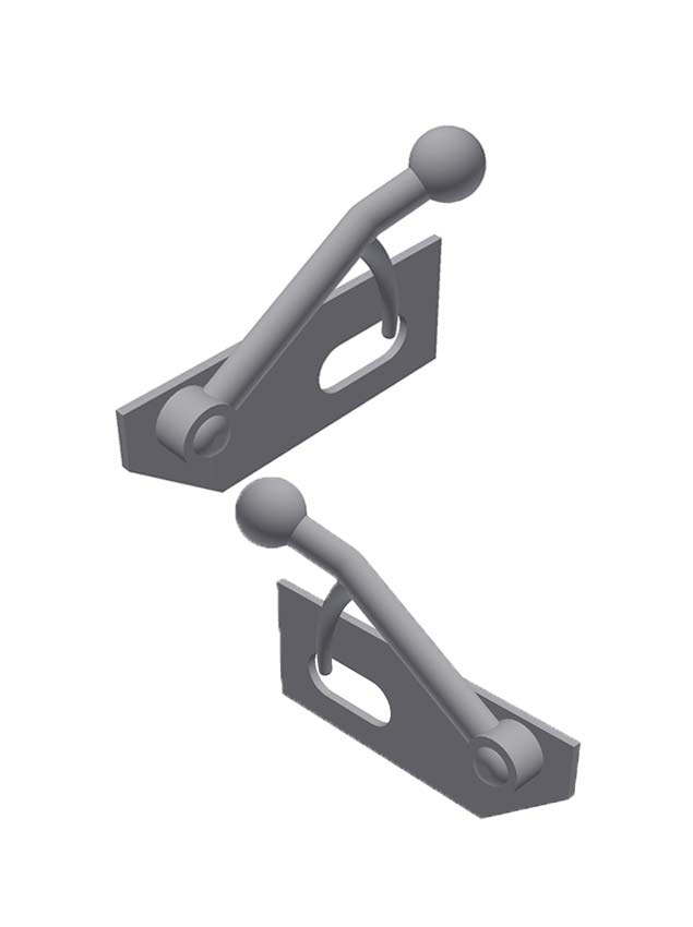 Inchizator oblon tip bila/cui cu placa 5.7mm