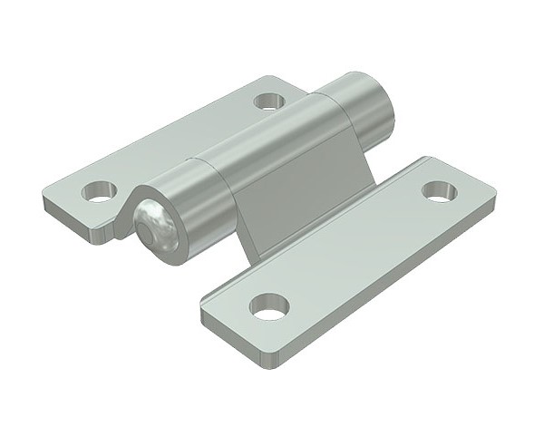 Balama usa, tip fluture, zincata, 60x60mm