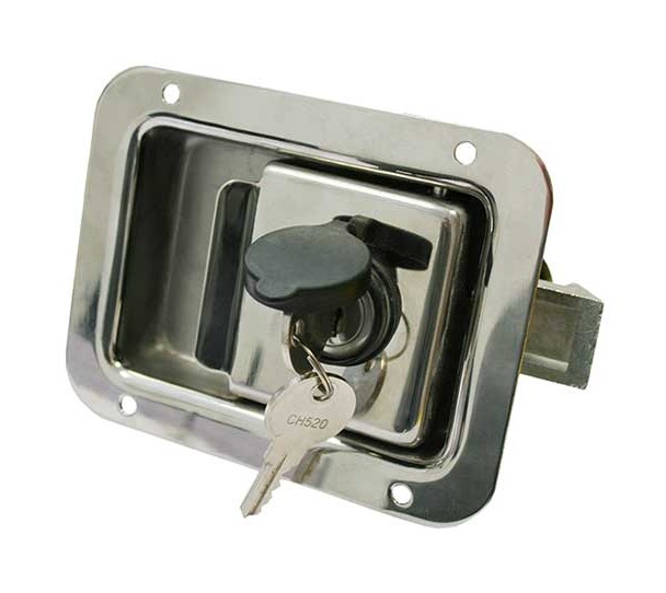 [80901100] Inchidere usa cu cheie, Inox, 119x92mm