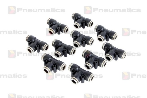 [RPR 1452] Conectori Furtun Aer, Cupla Rapida, Profil T, Diametru 10mm, Metal-Plastic, Set 10 Bucati