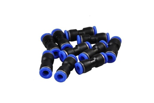 [RPR 1431] Conectori Furtun Aer, Cupla Rapida, Push-In 6mm, Plastic, Set 10 Bucati