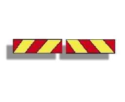 [RPR 1237] Placa Reflectorizanta Identificare Vehicul Scurt, Camion 565 x 140mm ( 56,5 x 14 cm ) - 2 buc