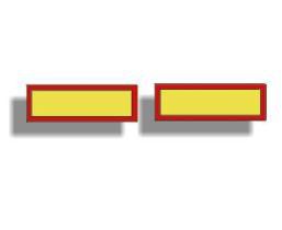 [RPR 1236] Placa Reflectorizanta Identificare Vehicul Lung, Camion 565 x 200mm ( 56,5 x 20 cm ) - 2 buc