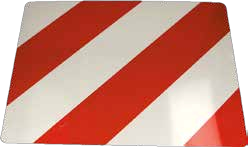 [RPR 1227] Placa Metalica Hasurata Partea Stanga, 40 x 30 cm ( 400 x 300 mm )