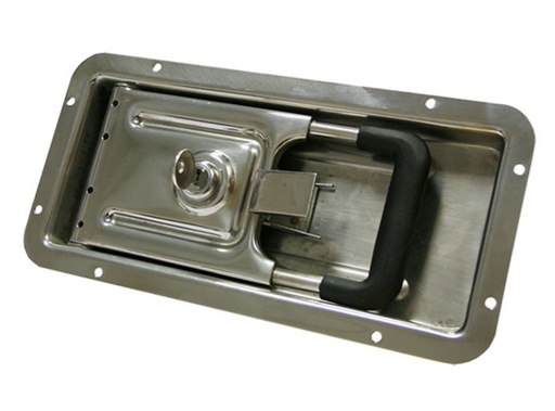 [80392210] Inchidere incastrata usa, Inox, Fi 15mm, 27x13cm