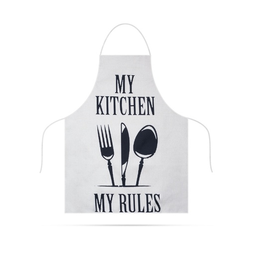 [56175B] Sort de bucatarie, My kitchen, My rules!, 68x52cm