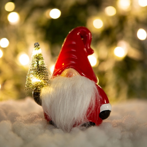 [58936A] Elf cu LED de Craciun, 3 tipuri, 13x7x9cm