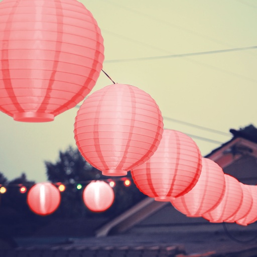 [11399RD] Lampion LED, rosu, 2xAAA