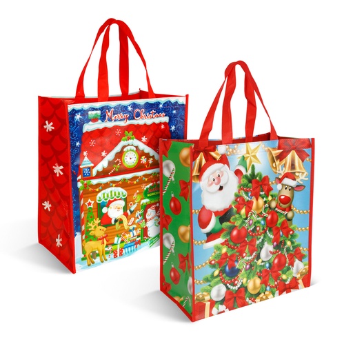 [59727] Punga decorativa pentru cadouri – 35 x 39 x 18 cm – 2 modele – material textil netesut