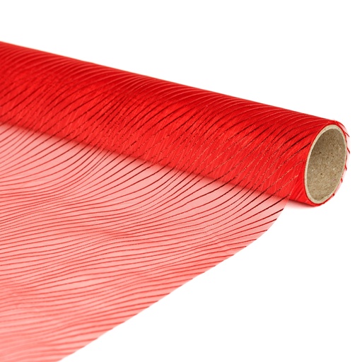 [58208A] Frunner masa decorativ, rosu, dungat, 180x28cm