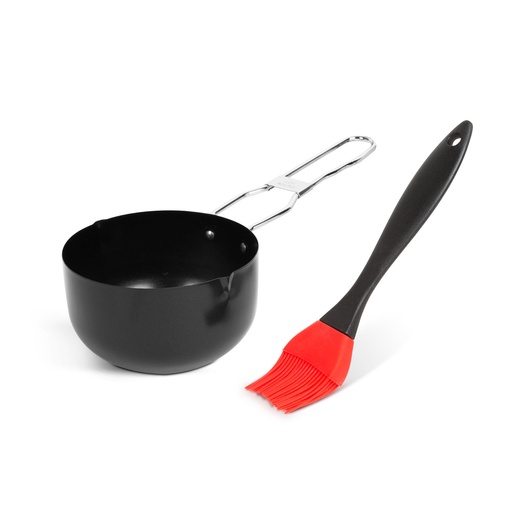 [56297] Vas pentru condimentare, cu pensula, 11.5x6.6cm