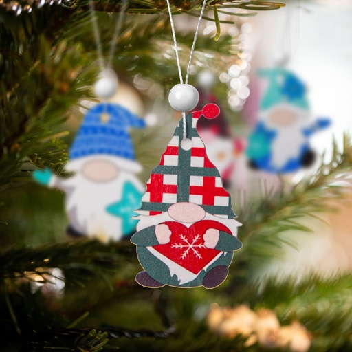 [58565A] Ornamene brad, spiridusi, 4 modele, set 12 buc.