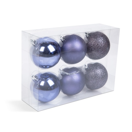 [58773D] Set decoratiuni brad, mov, set 6 buc.