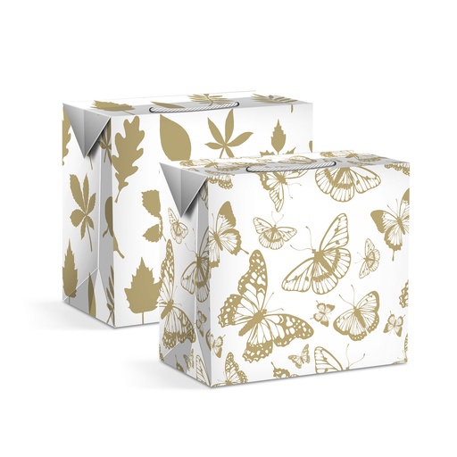 [58293] Punga cadou - hartie - 225 x 135 x 200 mm - 2 tipuri / pachet