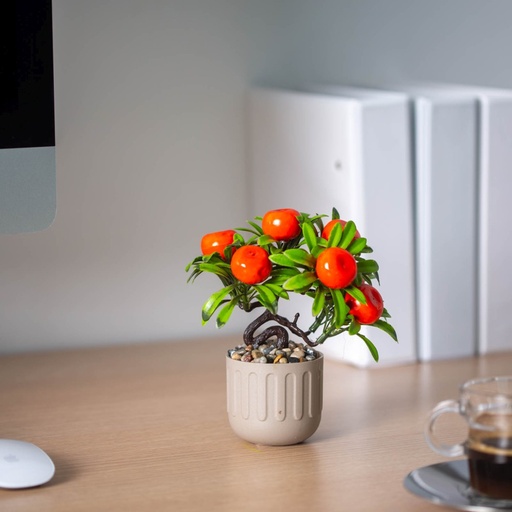 [11884] Decor plante artificiale, fructe de sud, 18x18cm