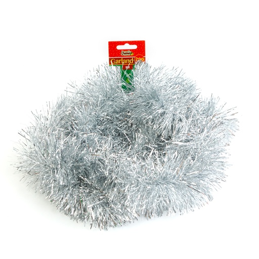 [55972A] Ghirlanda, argintie, 200x10cm