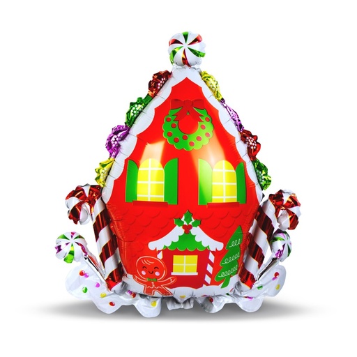 [58969B] Balon, folie aluminiu, casuta turta dulce, 67x71cm