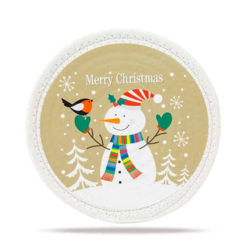 [58955B] Covoras de masa de Craciun, om de zapada, 180x7mm