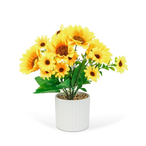 [11908] Planta artificiala, floarea soarelui, 20x8cm