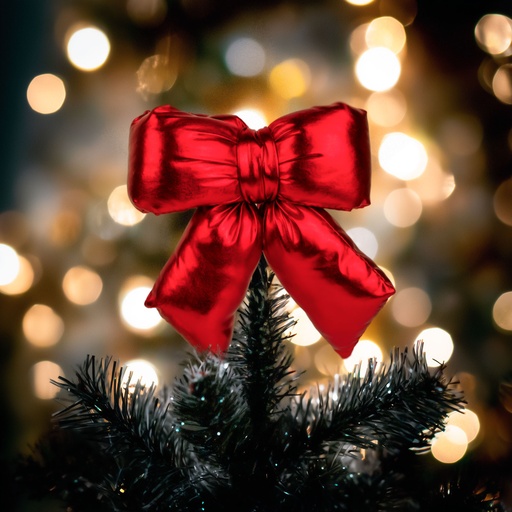 [59745C] Decoratiune funda rosie sclipitoare, poliester, 21x19cm