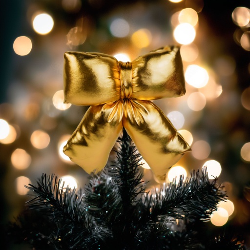 [59745A] Decoratiune funda aurie sclipitoare, poliester, 21x19cm