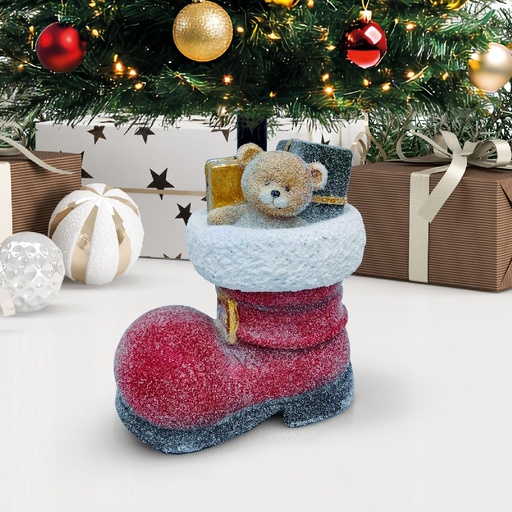 [58594] Suport brad Craciun, cizma, 35.5x22.4x45.5cm