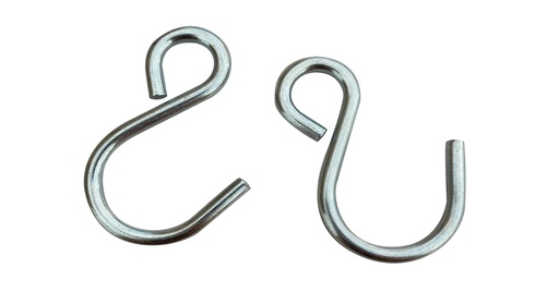 [27.42] Carlig S inchis, metalic, L 47mm