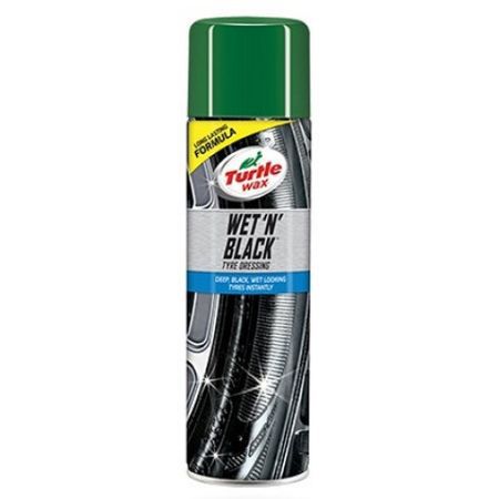 [RPR 3195] Spray intretinere anvelope, elemente cauciuc Turtle Wax Wet n Black 500ml, pentru luciu intens