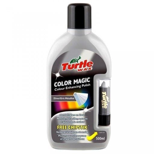 [RPR 3181] Ceara solida polish + stick pentru culoarea Gri Color Magic, Turtle Wax 500 ml