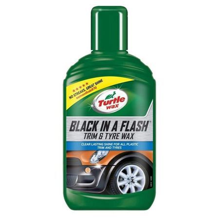 [RPR 3204] Black in a Flash Trim&amp;Tyre Wax 300 ML Agent curatare elemente de plastic exterioare si anvelope